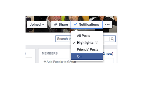 Screenshot - Group Notifications