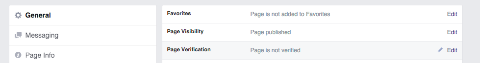 Page Verification | Facebook