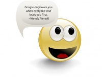 This smiley loves Google